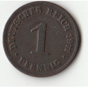 GERMANIA 1 Pfennig 1911 Zecca D 